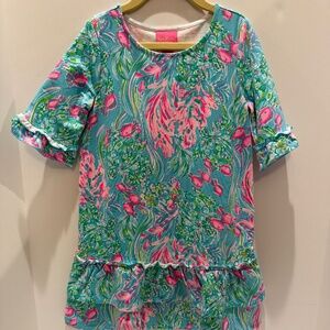 Lilly Pulitzer Kailyn Dress in Best Fishes Print Size M